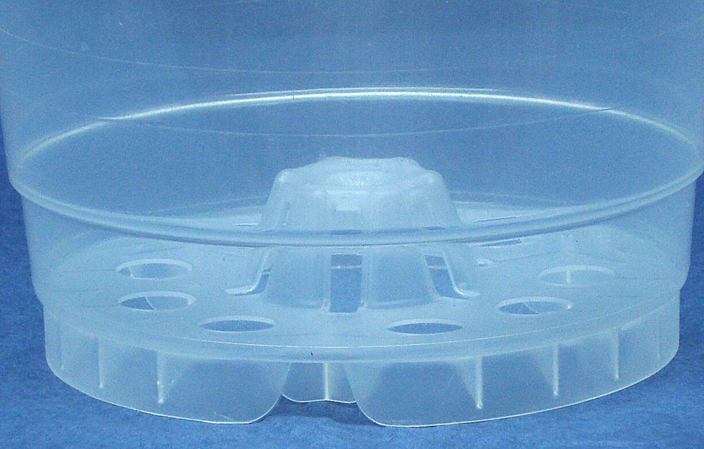Amazon.com : 4.5 Inch Round Clear Plastic Orchid Pot - 5 Pack ...