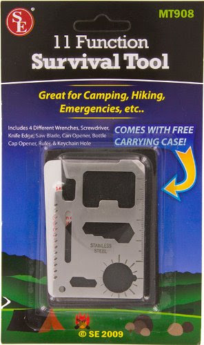 SE MT908 11 Function Credit Card Size Survival Pocket Tool
