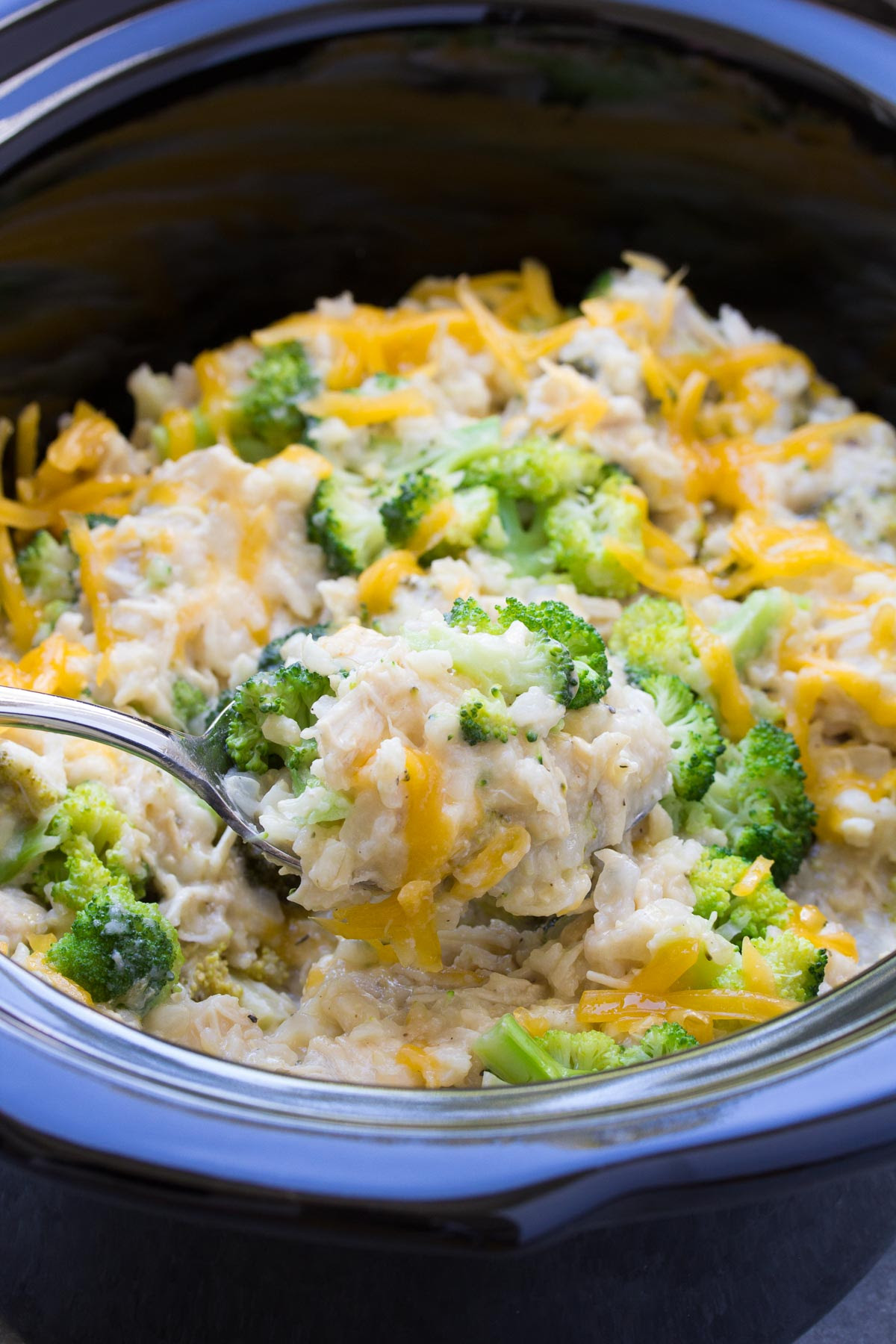 Slow Cooker Chicken, Broccoli and Rice Casserole Kristines Kitchen Slow Cooker Chicken, Broccoli and Rice Casserole Kristines Kitchen