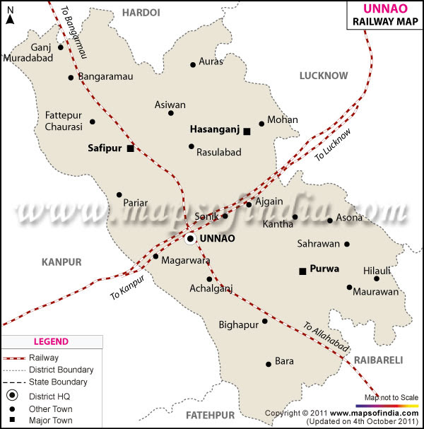 Railway stations in Unnao district
