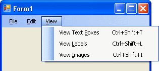 The View Menu