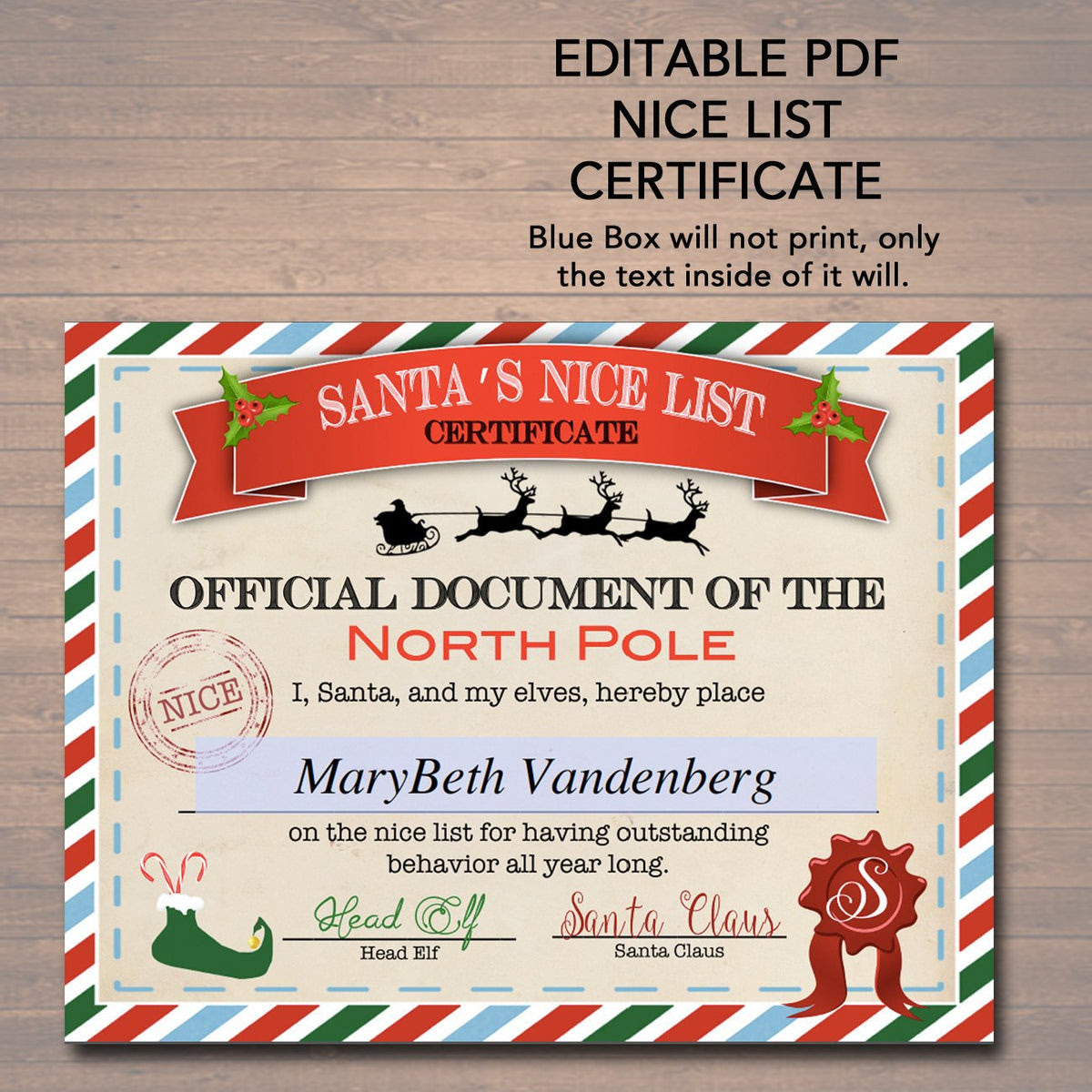 Nice/Naughty Certificates | TidyLady Printables