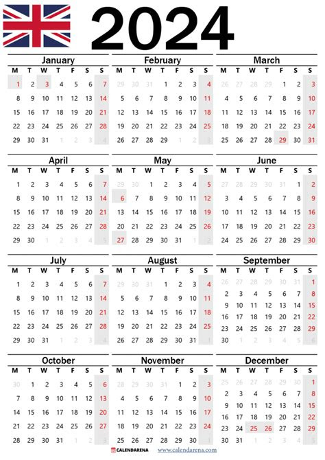  2023 calendar with holidays printable uk
