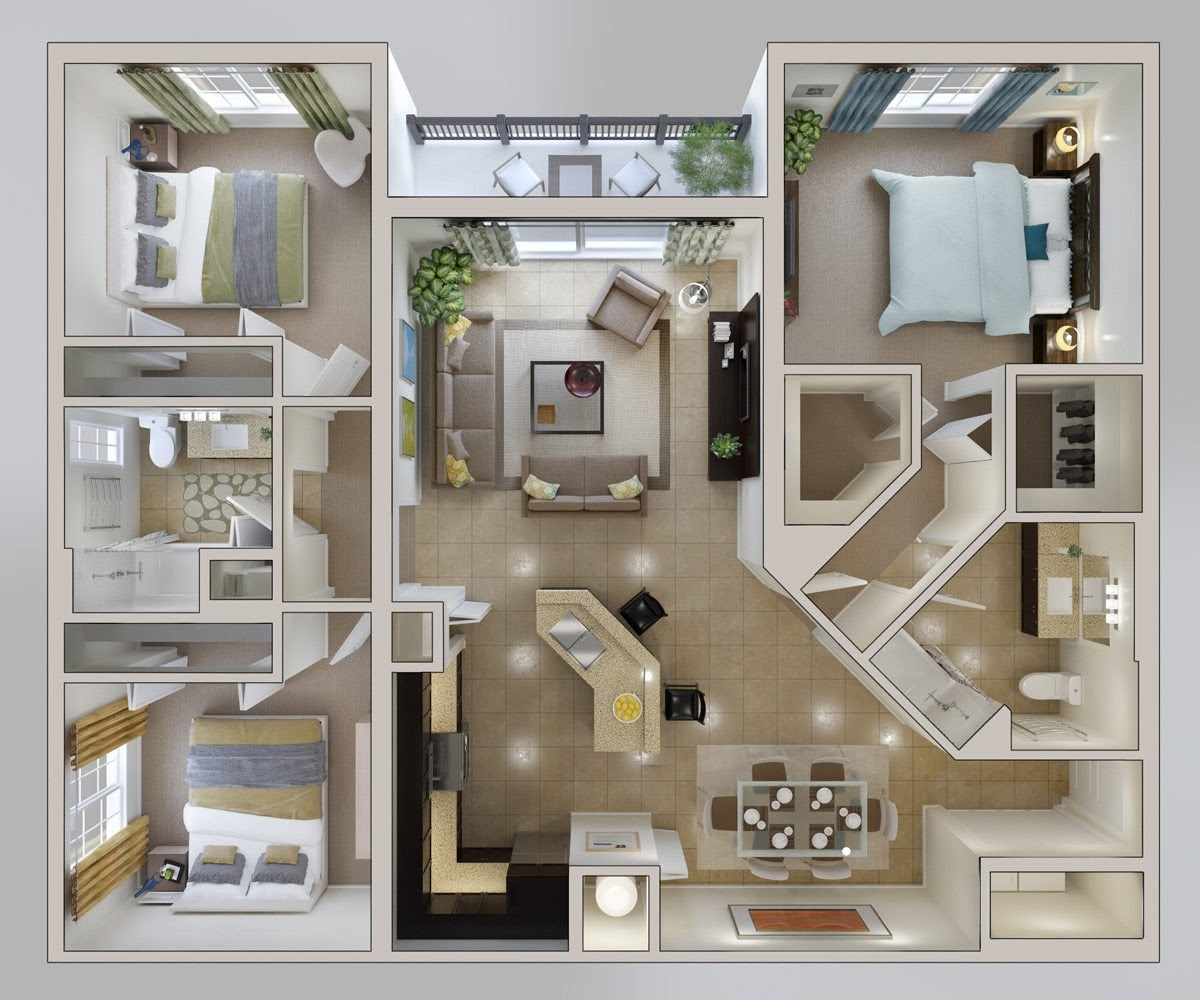 3 Bedroom Apartment House Plans 3 Bedroom Apartment House Plans