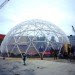 Dome of Visions, greenhouse, cultural center, CNC-cut materials, mobile project, Copenhagen, Denmark, temporary design, urban farming, geodesic dome, green design, sustainable design, eco-design, Kristoffer Tejlgaard, Benny Jepsen, art, culture, music