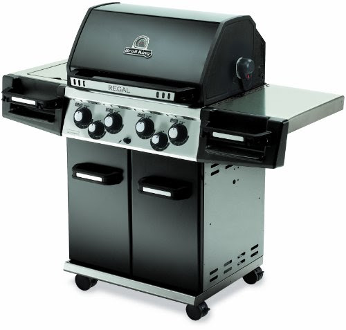 Broil King 976184 Regal 490 Liquid Propane Gas Grill with Side Burner and Rear Rotisserie