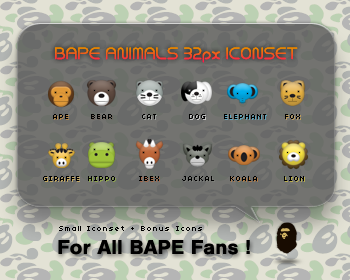 small BAPE ANIMALS