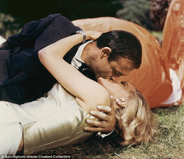 Good working relationship, then? Pussy and 007 certainly enjoyed a strong chemistry - which saw them 'bond'