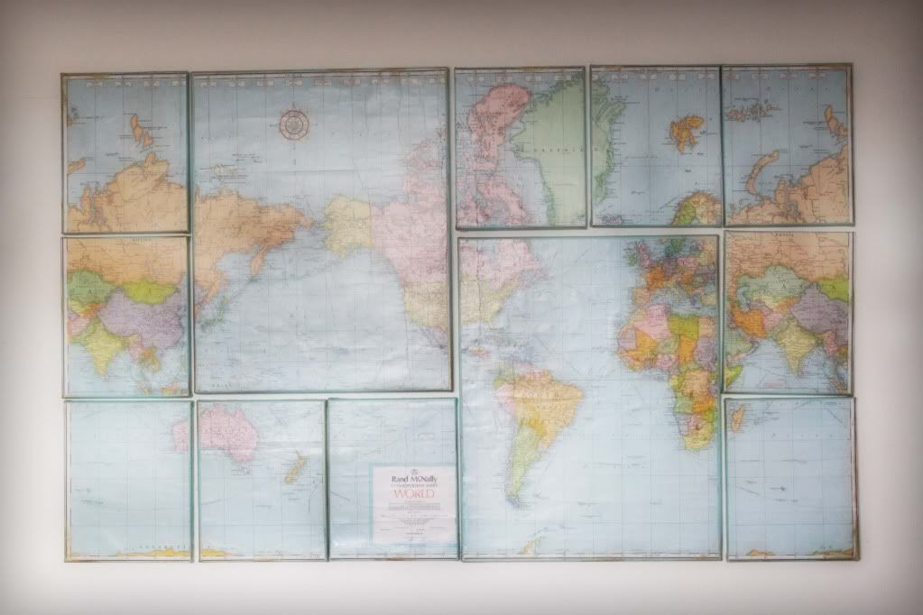 map wall decor
