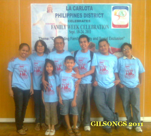My happy family members posing for a posterity after our Family Week Celebration