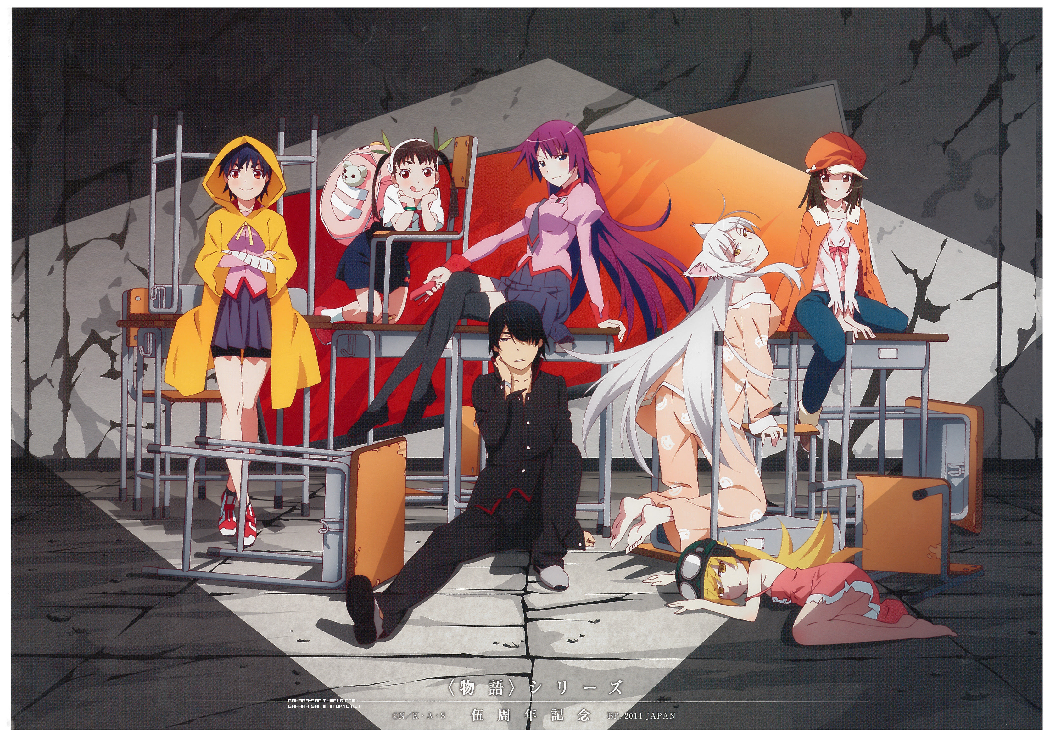 Bakemonogatari Wallpaper And Scan Gallery Minitokyo