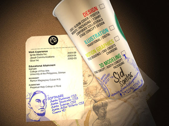Sid Santos Creative Resume Inspiration
