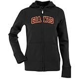 San Francisco Giants Applique Womens Zip Front Hoody Sweatshirt (Team Color)