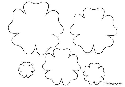 Cut out diy paper flowers template. 8 best images of spring flower printable template printable flower