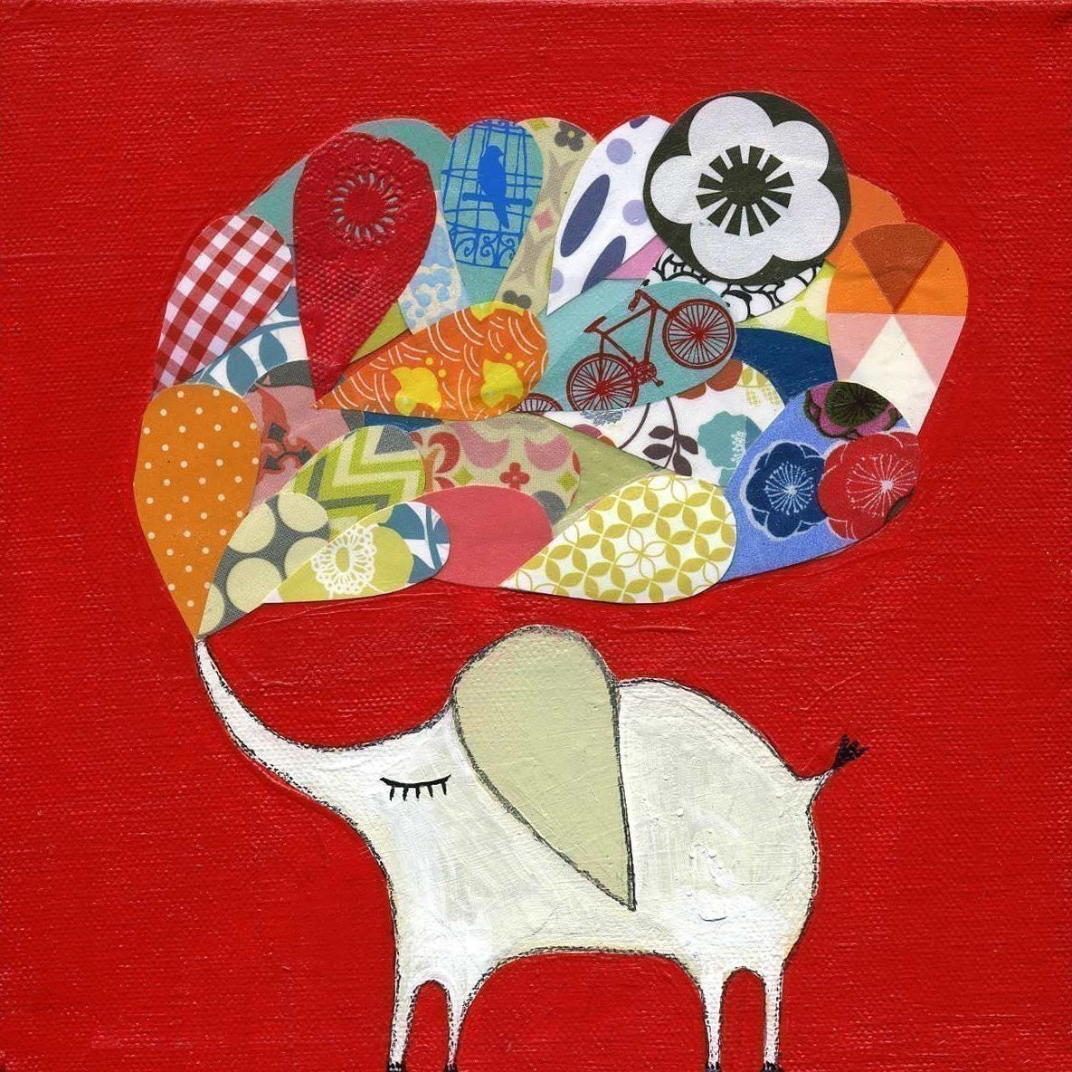Red Lucky Elephant