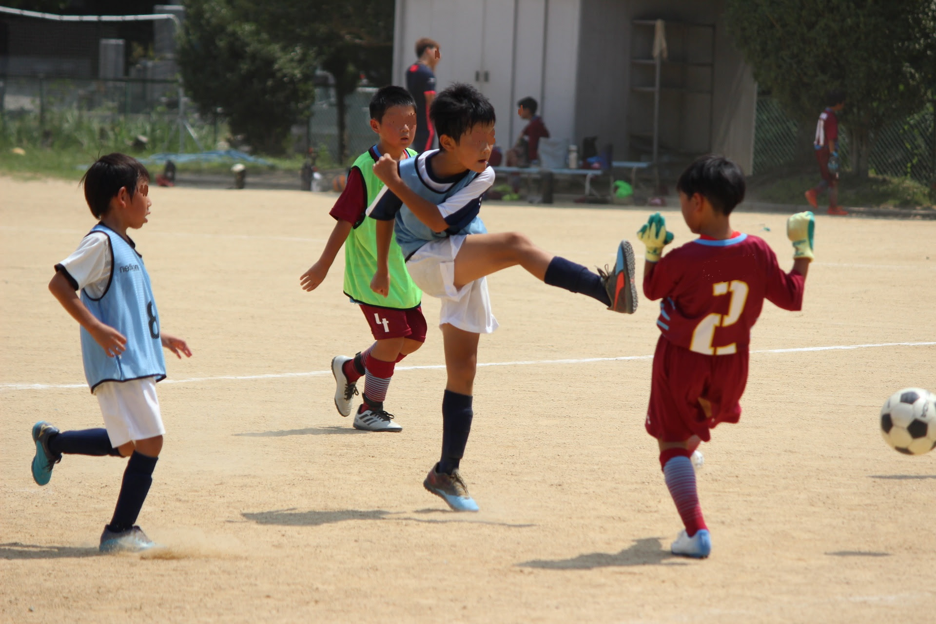 灼熱の練習試合 3 4 5年生 ルゼルやわたsc 船場サッカークラブ 姫路市 幼稚園 小学生サッカーチーム スクール