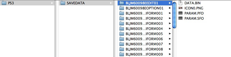 配布されているps3セーブデータの使い方