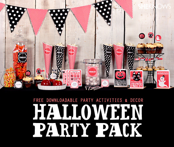 Halloween party pack printables