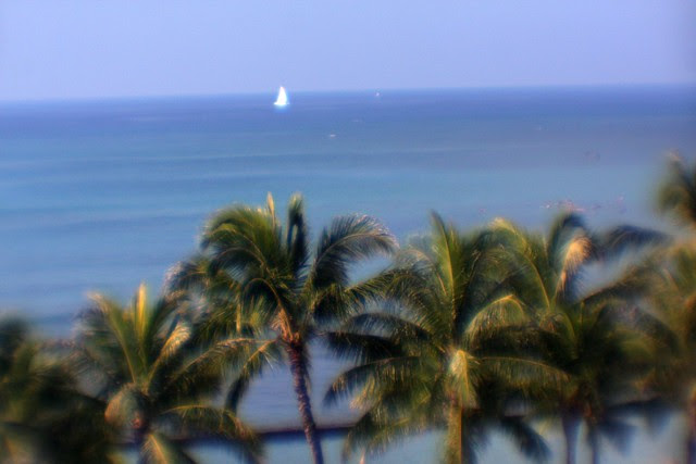 waikiki, soft focus