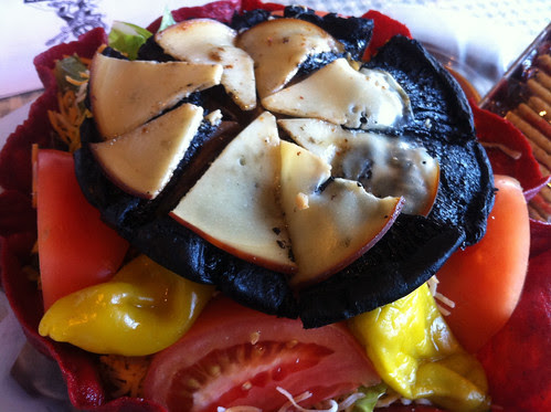 12. Chef salad with portabella mushrooms