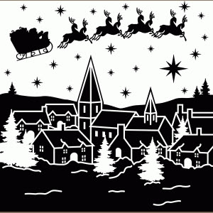 Download Silhouette Design Store - View Design #71082: winter town