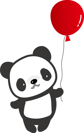パンダのイラスト 無料イラスト