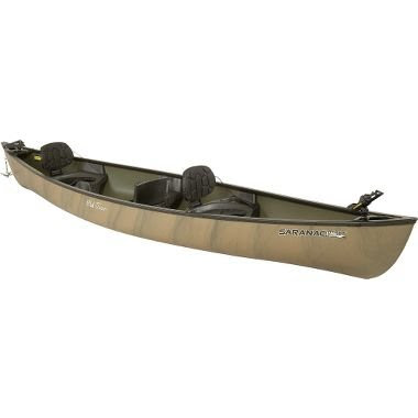 Old Town Saranac 160 XT Angler Recreational Fishing Canoe with Padded Seats, Camo, 16-Feet