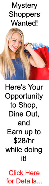 Shop, Dine Out, and Earn Up to $28/hr doing it!  Click here for more info...
