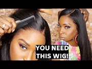 Trends Most Realistic Beginner Friendly Glueless Full Lace Wig No Baby Hair Yaki Straight My First Wig, Video full front lace wigs with baby hair most searching!