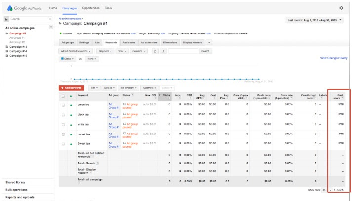 google-adwords-quality-score-column