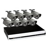 Q-See QS558-852-1 8 Channel Full D1 Security Surveillance DVR System with 8 High-Resolution Cameras and 1TB Hard Drive, Black