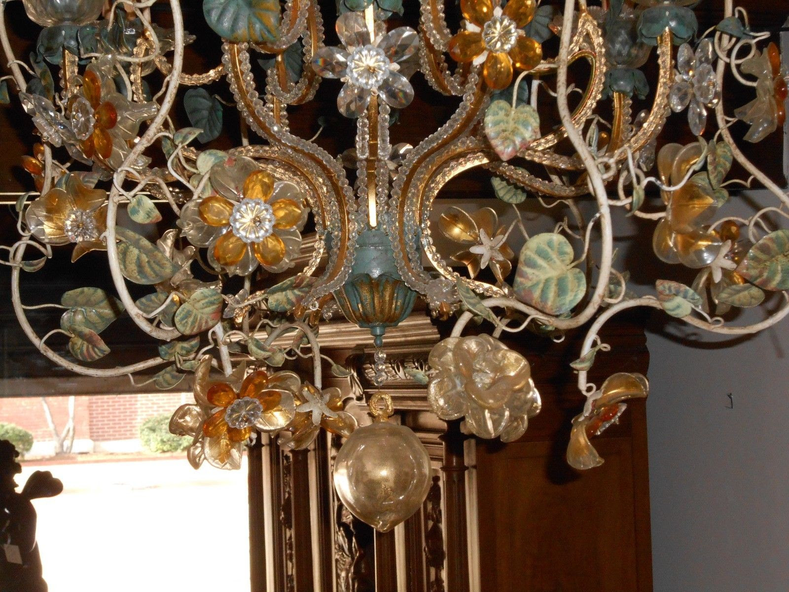 Murano Hand-blown Glass Chandelier For Sale | Antiques.com ...