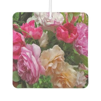 Old Fashioned Rose Flowers Air Freshener