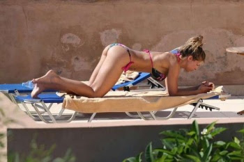 Gemma Atkinson Green Bikini the Mediterranean