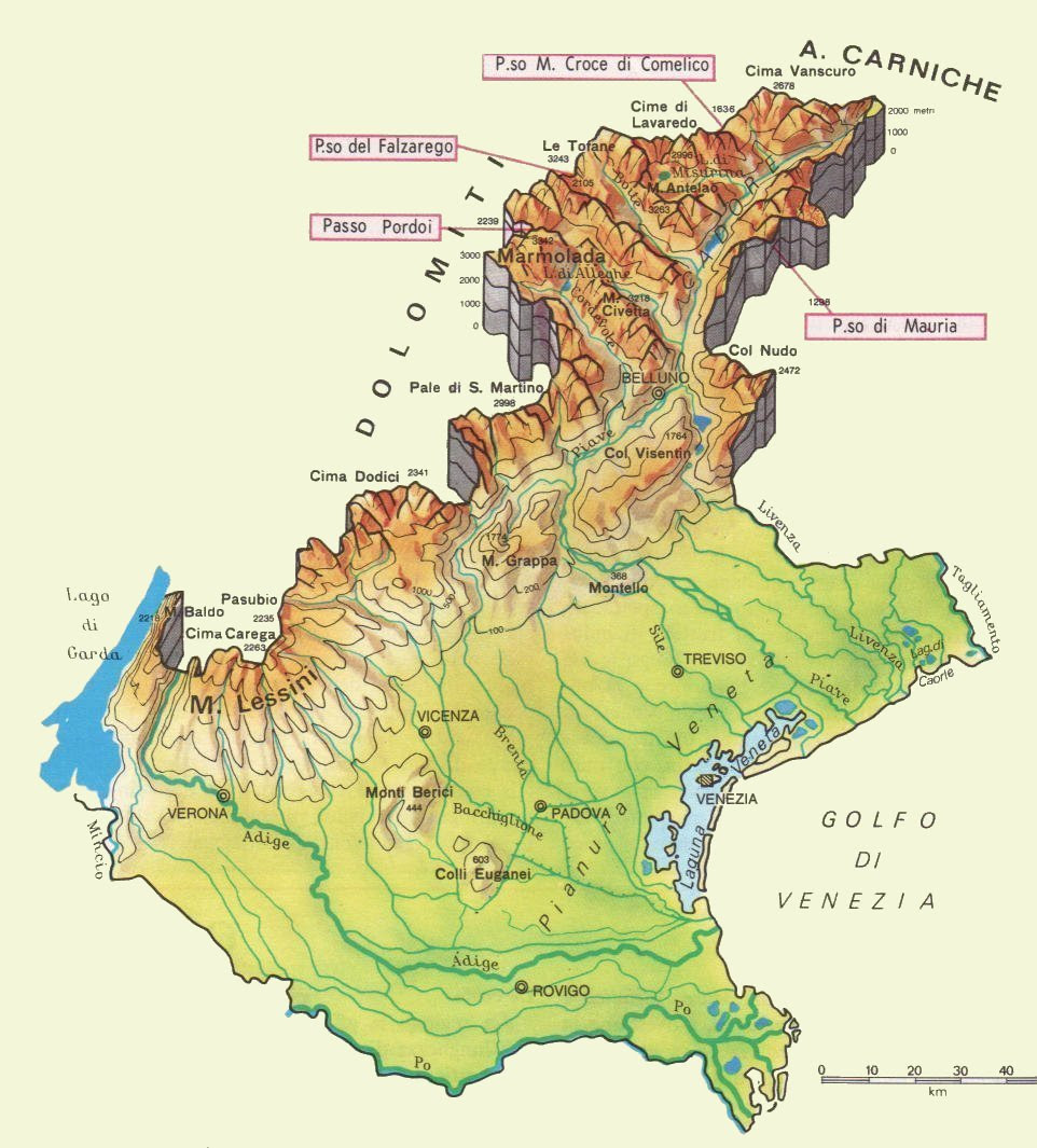 La Cartina Politica Del Veneto