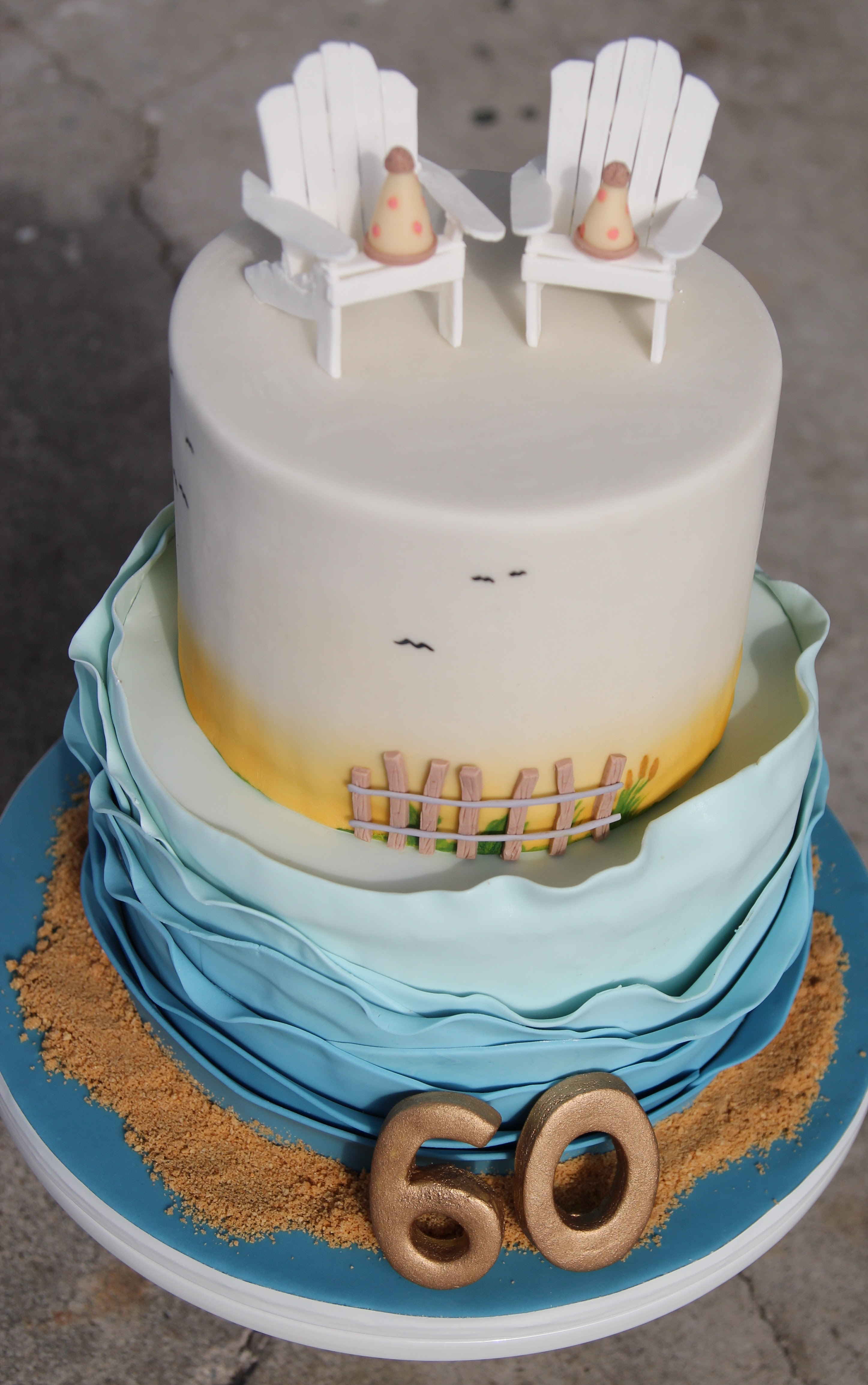 60Th Birthday Cake - CakeCentral.com
