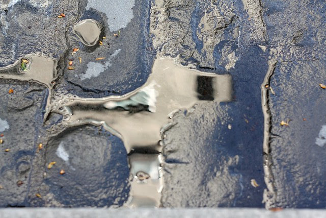 rain between cobblestones