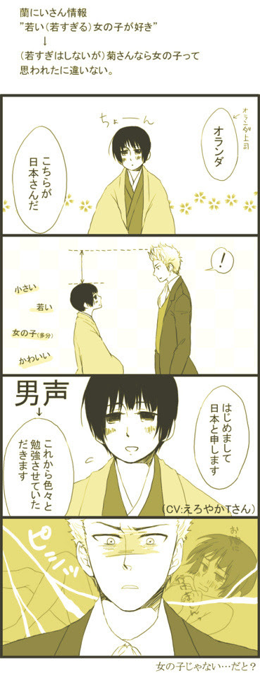 ヘタリア はじめまして 蘭と菊 Pixiv年鑑 B