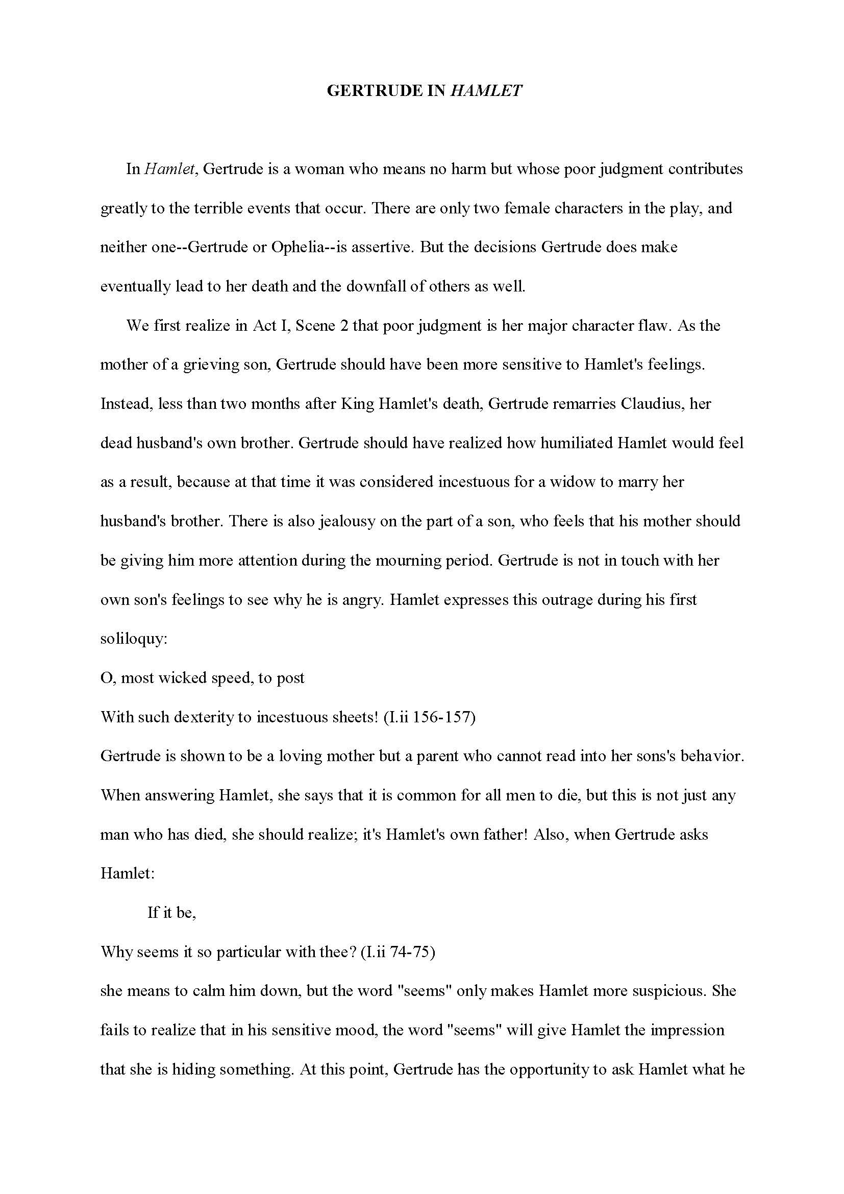 analysis essay example topics