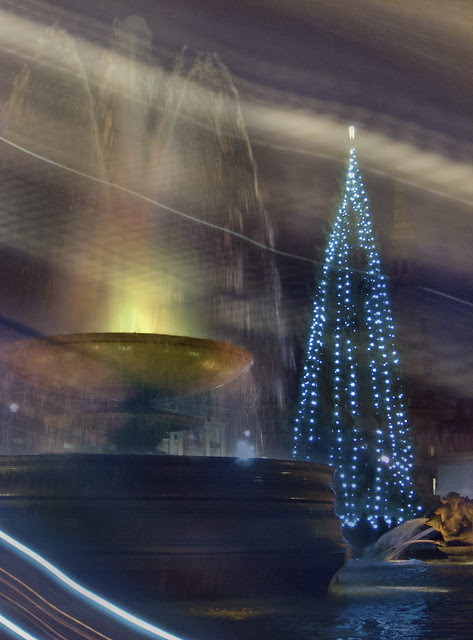 Collage - Trafalgar Sq. Christmas tree