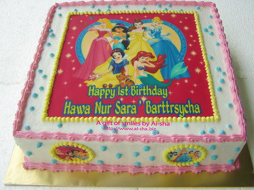 Birthday Cake Edible Image Disney Princess
