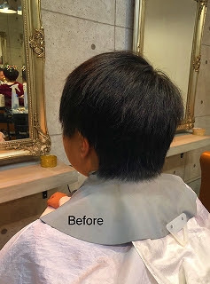 中学生におススメ ツーブロック風ショート L021834042 リール