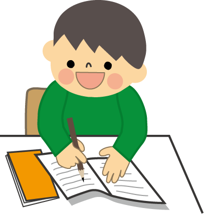 勉強のイラスト 男の子 無料イラスト フリー素材