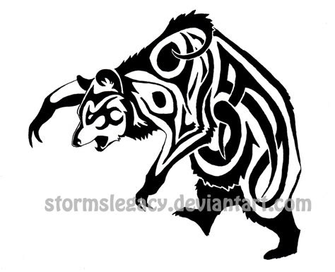 tribal bear tattoo  stormslegacy  deviantart