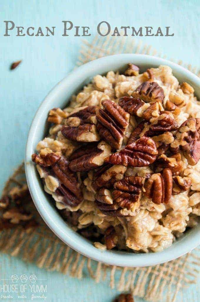 Pecan Pie Oatmeal | from House of Yum