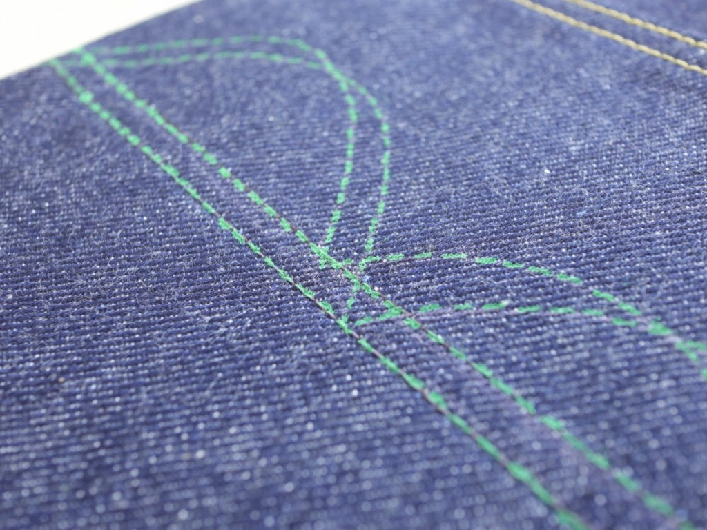 ペンキステッチ 当て布 Denim Bridge