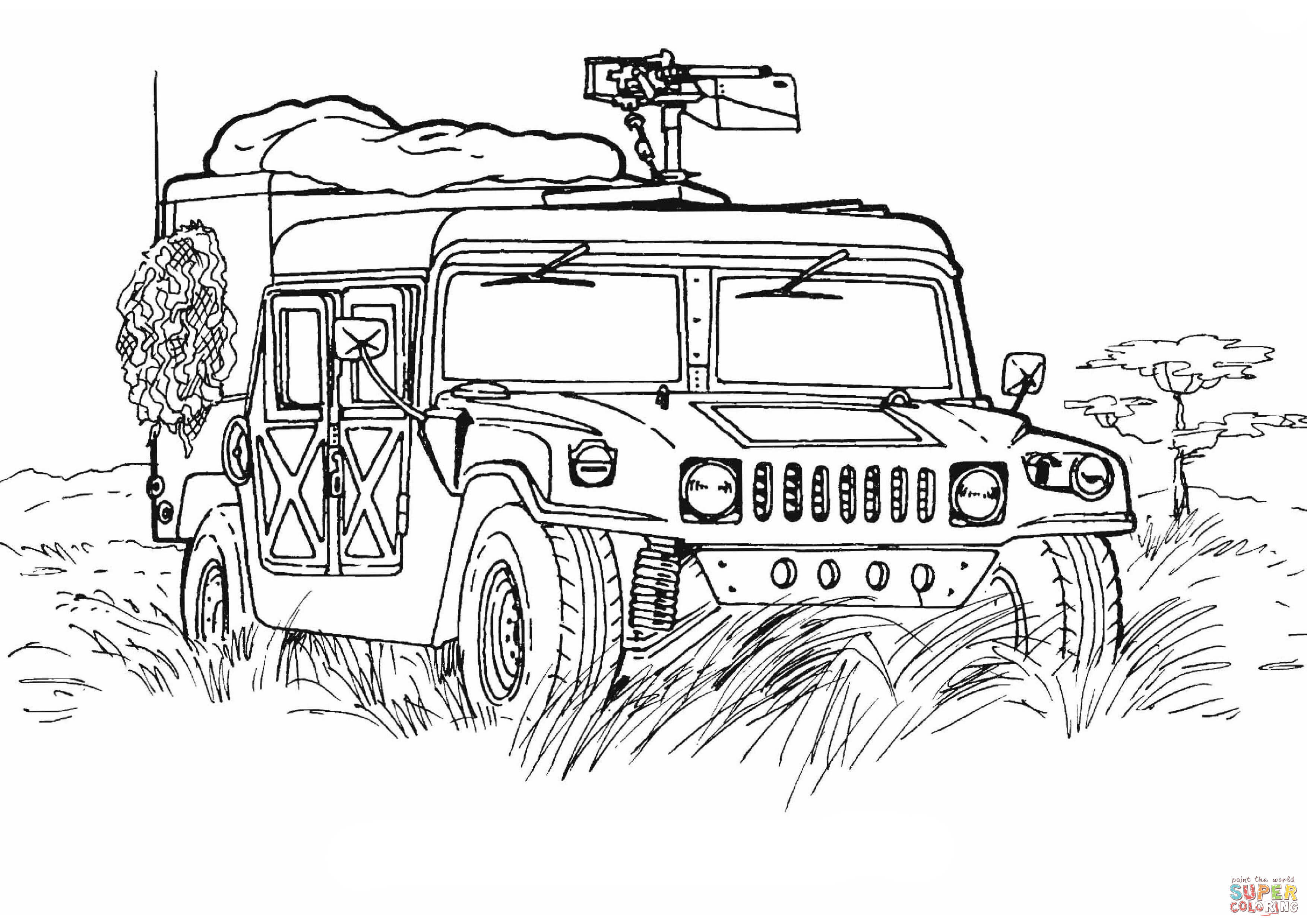the Army Hummer coloring pages to view printable version or color it online patible with iPad and Android tablets