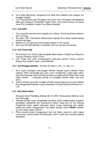 Page 35 Manual Pengurusan Sk Ipgm Perlis 2019
