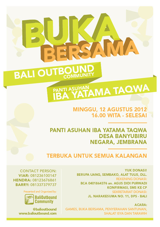 Buka Bersama panti Iba Yatama Taqwa, Jembrana