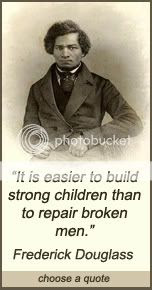 It is easier to build strong children Frederick Douglass quote at DailyLearners.com